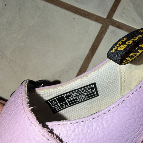 Dr. Martens Addina Flower Pastel Purple Mary Jane Platform Shoes - Picture 5 of 5